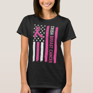 Medvetenhet om bröstcancer Bling Rosa T Shirt