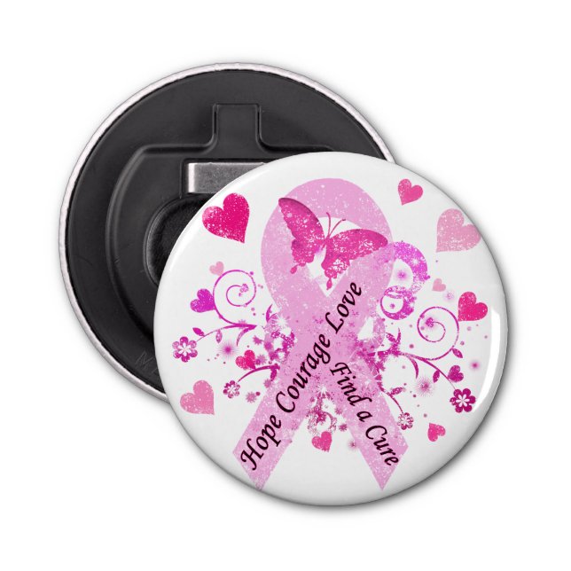 Medvetenhet om bröstcancer flasköppnare (Framsidan)