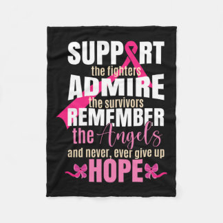 Medvetenhet om bröstcancer fleecefilt