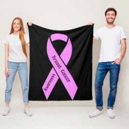 Medvetenhet om bröstcancer fleecefilt