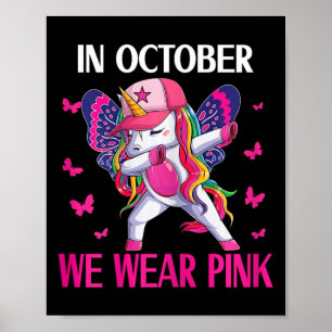 Medvetenhet om bröstcancer för Småbarn Kids Unicor Poster