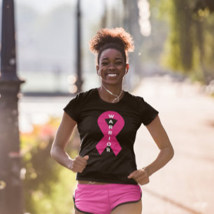 Medvetenhet om bröstcancer från Warrior Rosa Ribbo T Shirt