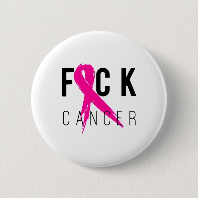 Medvetenhet om bröstcancer Gift Retro Distress 2 Knapp (Framsida)