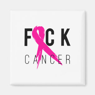 Medvetenhet om bröstcancer Gift Retro Distress 2 Magnet