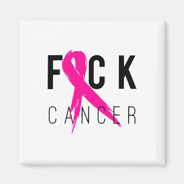 Medvetenhet om bröstcancer Gift Retro Distress 2 Magnet (Framsidan)