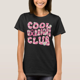 Medvetenhet om bröstcancer hos coola krigare klubb t shirt
