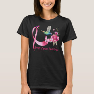 Medvetenhet om bröstcancer hos klibbiga fåglar t shirt