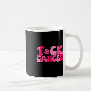 Medvetenhet om bröstcancer hos Retro Groovy Kaffemugg