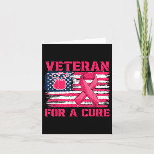 Medvetenhet om bröstcancer hos veteran för ett ren kort