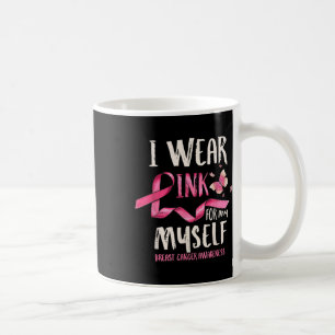 Medvetenhet om bröstcancer i Bära Rosa för mig sjä Kaffemugg