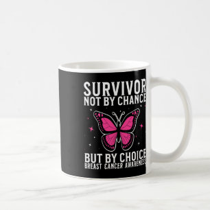 Medvetenhet om bröstcancer i bröstcancer överlevan kaffemugg