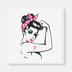 Medvetenhet om bröstcancer i bröstcancer Stöd Beli Magnet
