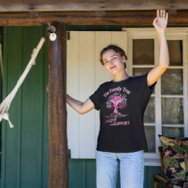 Medvetenhet om bröstcancer i familjen Livets träd T Shirt