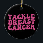 Medvetenhet om bröstcancer i Groovy-kampen Julgransprydnad Keramik<br><div class="desc">Medvetenhet om bröstcancer i Groovy-kampen</div>