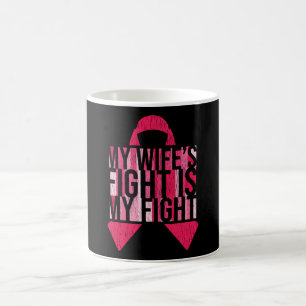 Medvetenhet om bröstcancer i Make om stöd till kam Kaffemugg