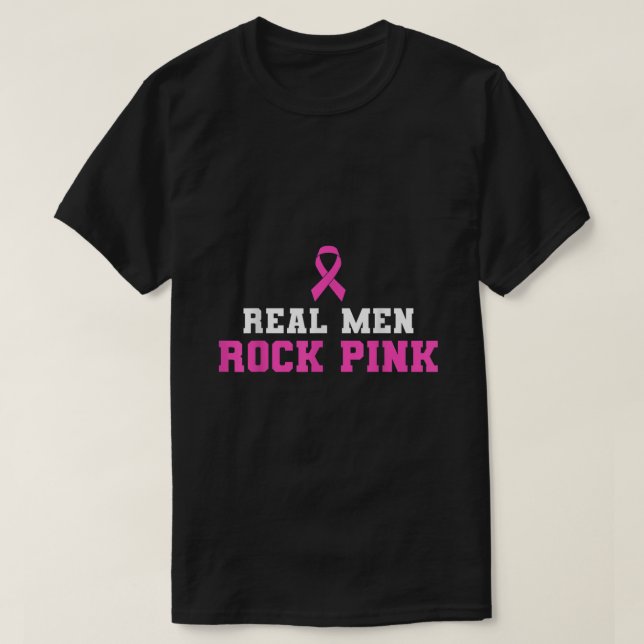 Medvetenhet om bröstcancer i Manar Sten vid Rosa T Shirt (Design framsida)