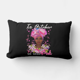 Medvetenhet om bröstcancer i oktober Bära Rosa Bl Lumbarkudde