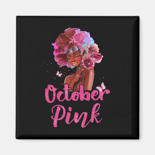 Medvetenhet om bröstcancer i oktober Bära Rosa Bl Magnet