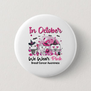 Medvetenhet om bröstcancer i oktober Bära Rosa De Knapp