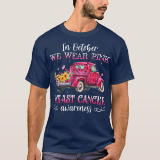 Medvetenhet om bröstcancer i oktober Bära Rosa Ri T Shirt