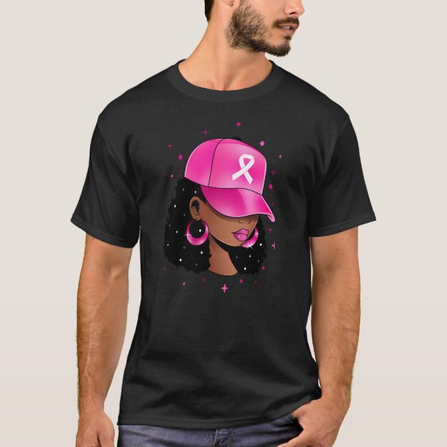 Medvetenhet om bröstcancer i oktober Bära Rosa T Shirt (Framsida)