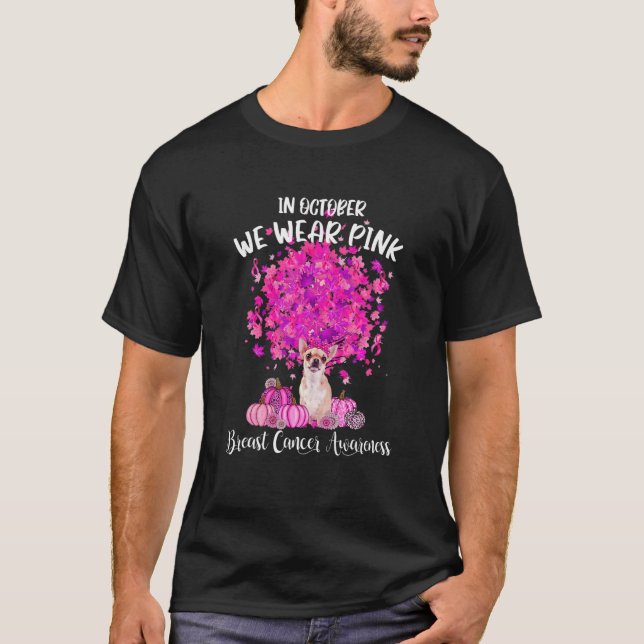 Medvetenhet om bröstcancer i oktober Vi Bära Pinkc T Shirt (Framsida)
