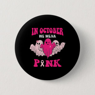 Medvetenhet om bröstcancer i oktober Vi Bära Rosa Knapp