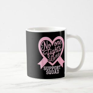 Medvetenhet om bröstcancer Ingen bekämpar stöd för Kaffemugg