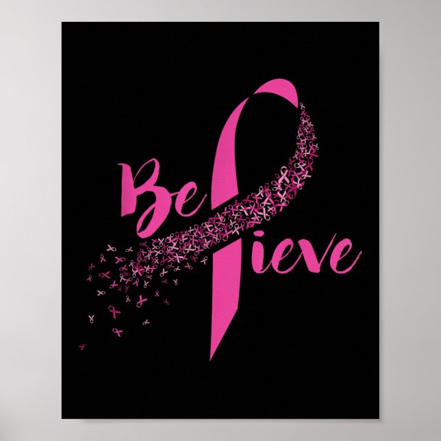 Medvetenhet om bröstcancer - inspirationsförmåga poster (Framsidan)