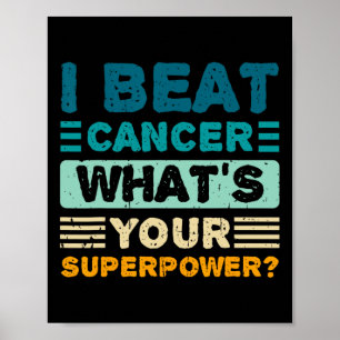 Medvetenhet om bröstcancer - jag behandlar cancer poster