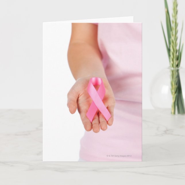 Medvetenhet om bröstcancer kort (Framsida)