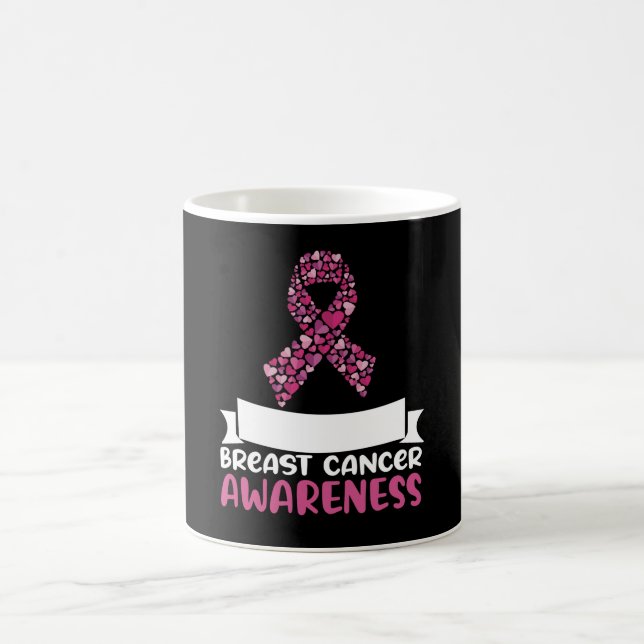 Medvetenhet om bröstcancer Kvinnor vid Rosa Kaffemugg (Center)