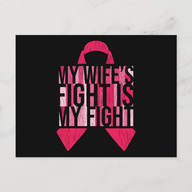 Medvetenhet om bröstcancer Maka till Make matchnin Vykort (Framsida)