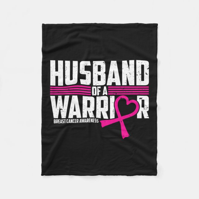 Medvetenhet om bröstcancer Make om Warrior Rosa Fleecefilt (Framsidan)