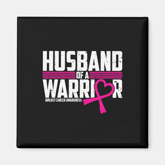 Medvetenhet om bröstcancer Make om Warrior Rosa Magnet (Framsidan)