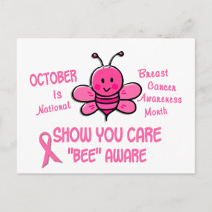 Medvetenhet om bröstcancer Månad Be 1.1 Vykort