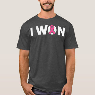 Medvetenhet om bröstcancer Månad Cute Retro I Won  T Shirt