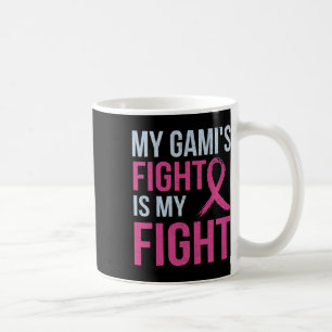 Medvetenhet om bröstcancer Månad min Gamis kamp är Kaffemugg