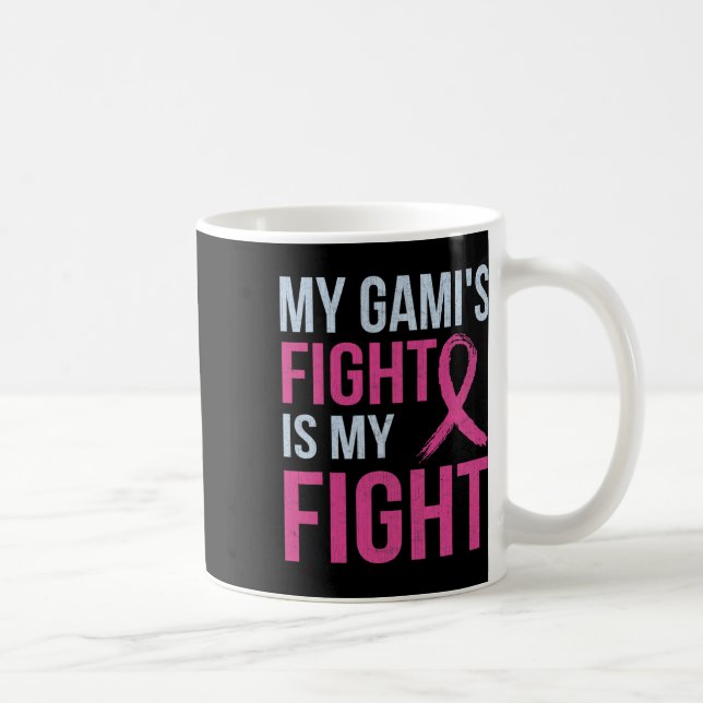 Medvetenhet om bröstcancer Månad min Gamis kamp är Kaffemugg (Höger)