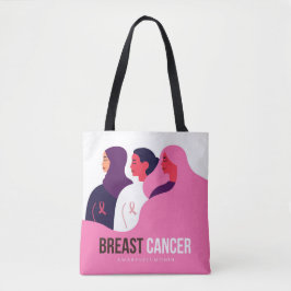 Medvetenhet om bröstcancer månad tygkasse