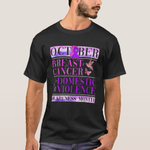 Medvetenhet om bröstcancer och Domestic T Shirt