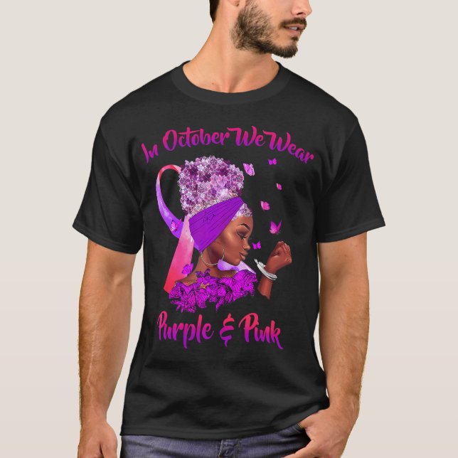 Medvetenhet om bröstcancer och Domestic T Shirt (Framsida)