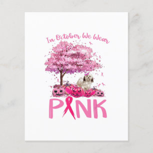 Medvetenhet om bröstcancer oktober Vi Bäror Rosa m Flygblad