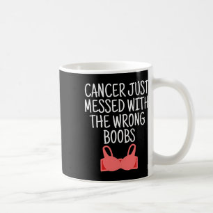 Medvetenhet om bröstcancer orsakad av fel B Kaffemugg