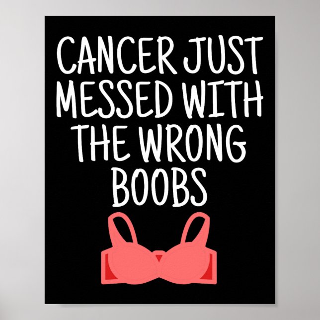 Medvetenhet om bröstcancer orsakad av fel B Poster (Framsidan)