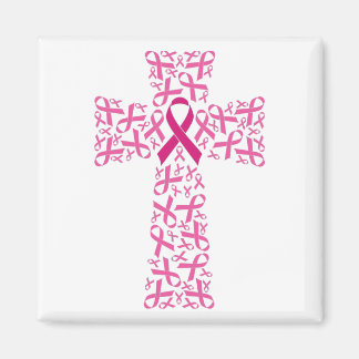 Medvetenhet om bröstcancer Ribbon Kor Magnet