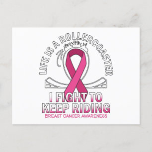 Medvetenhet om bröstcancer rosa om bröstcancer vykort