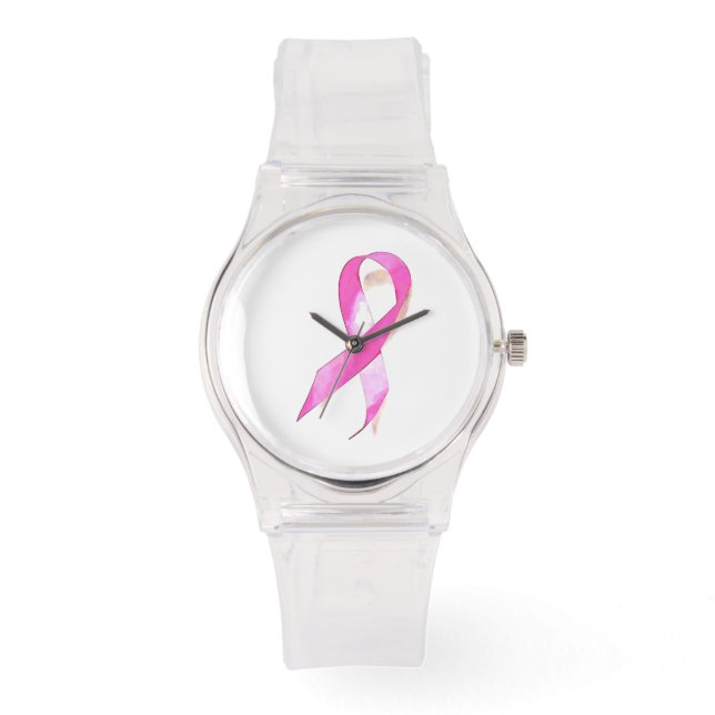 Medvetenhet om bröstcancer, Rosa Ribbon Watch Armbandsur (Framsida)