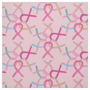 Medvetenhet om bröstcancer Rosett band Fabric Mat Tyg