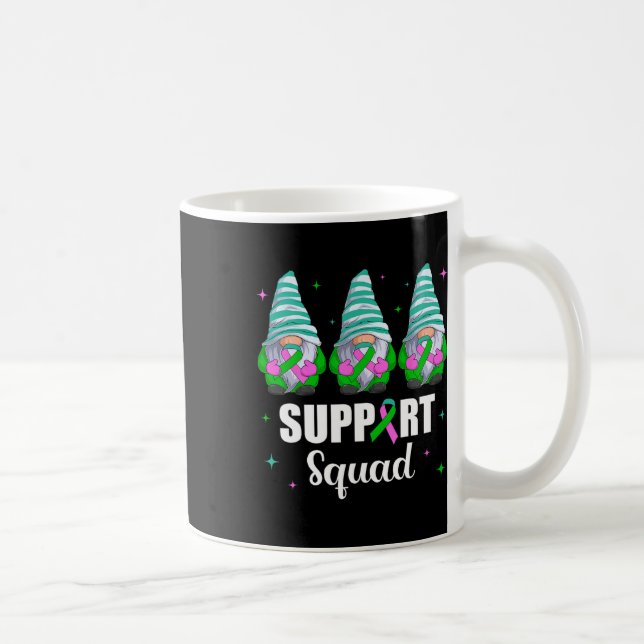 Medvetenhet om bröstcancer Shirt Gnome Sup Kaffemugg (Höger)
